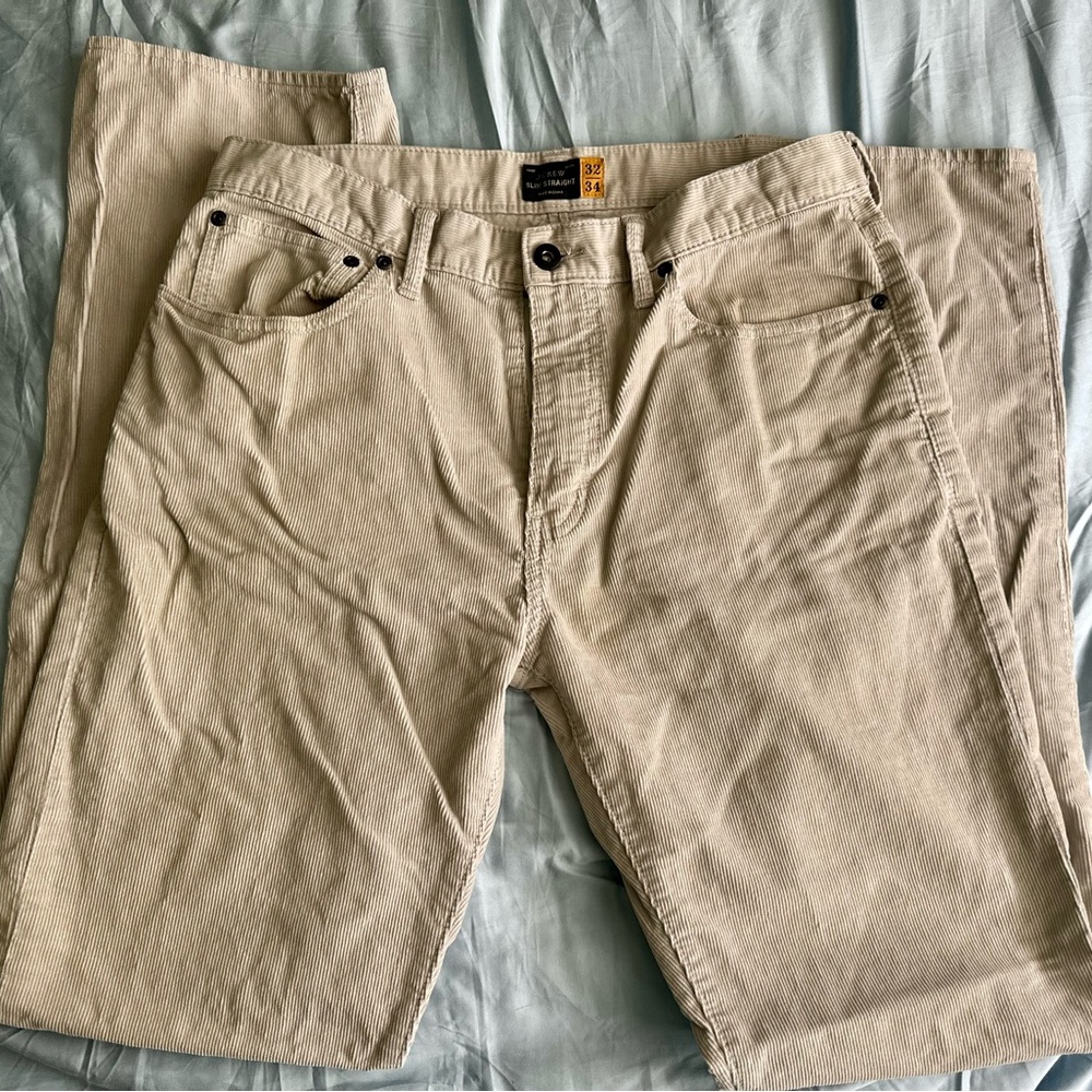 J. Crew Men's Tan Corduroy Pants